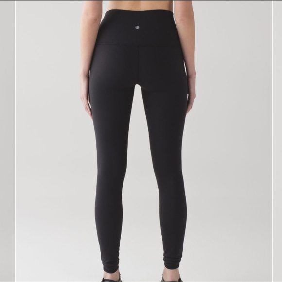 Lululemon Wunder Under Pant (Hi-Rise) (Tech Mesh) Black - Picture 2 of 12